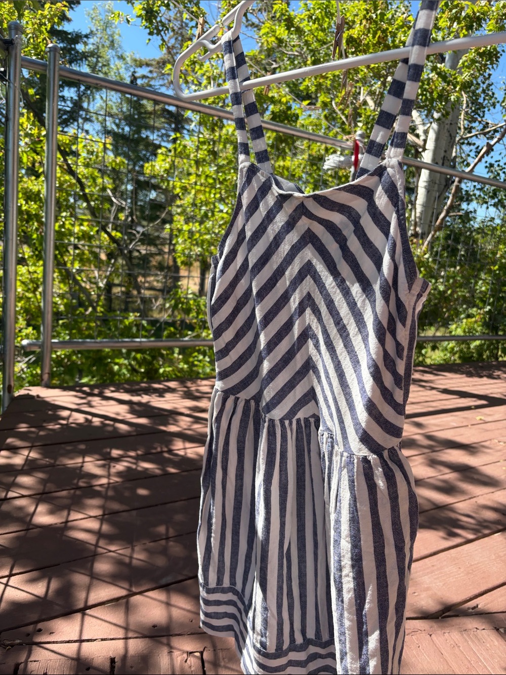 Carters Striped Navy & White Sundress